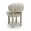 Manu Beige Knubby Performance Fabric Side Chair