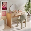 Manu Beige Knubby Performance Fabric Side Chair