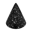 Gabby Speckled Black Cone Card Holder - Set of 4
