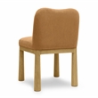 Tiara Cognac Velvet Oak Dining Chair