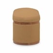 Olivier Peach Boucle Oval Storage Ottoman