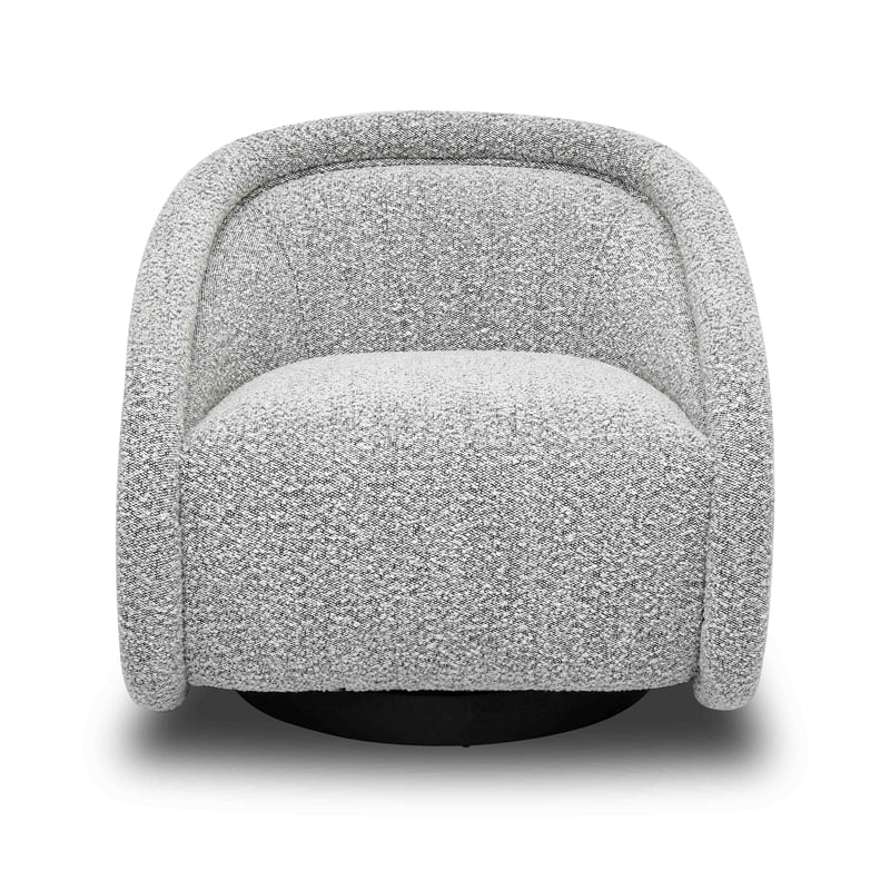 Rory Gray Boucle Swivel Chair