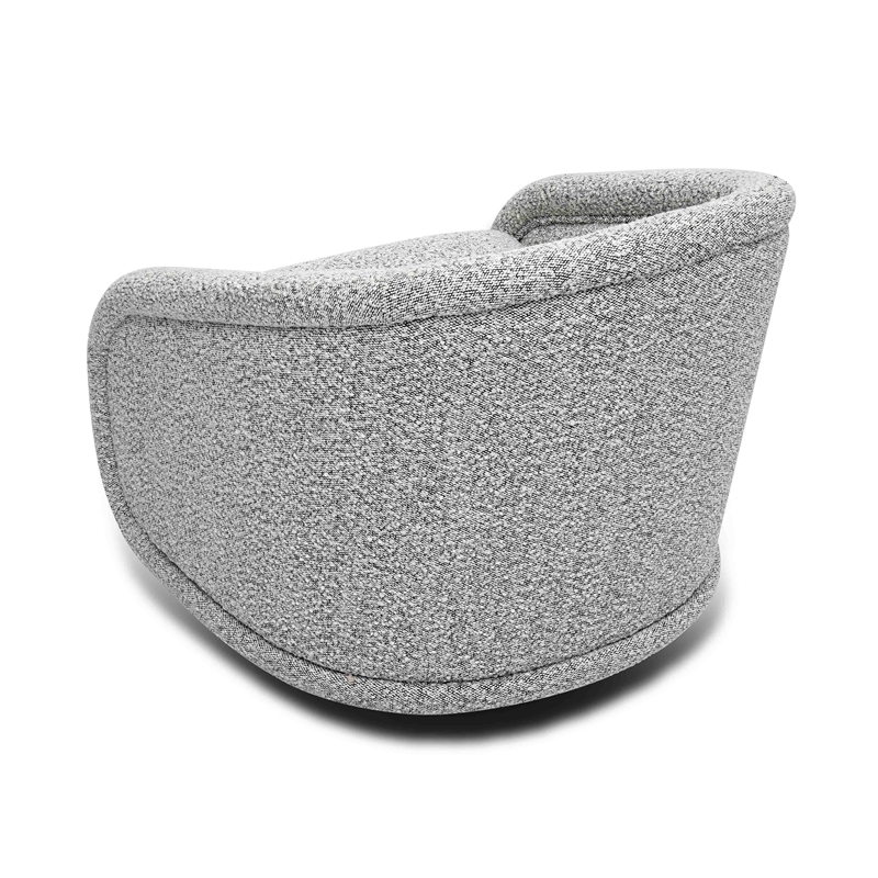 Rory Gray Boucle Swivel Chair