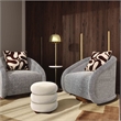Rory Gray Boucle Swivel Chair