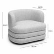 Astor Light Grey Swivel Hotel Lounge Chair