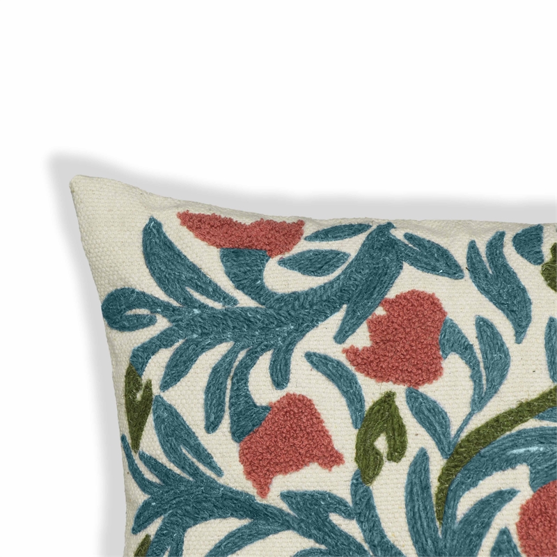 Tulip Embroidered Floral Wool 20