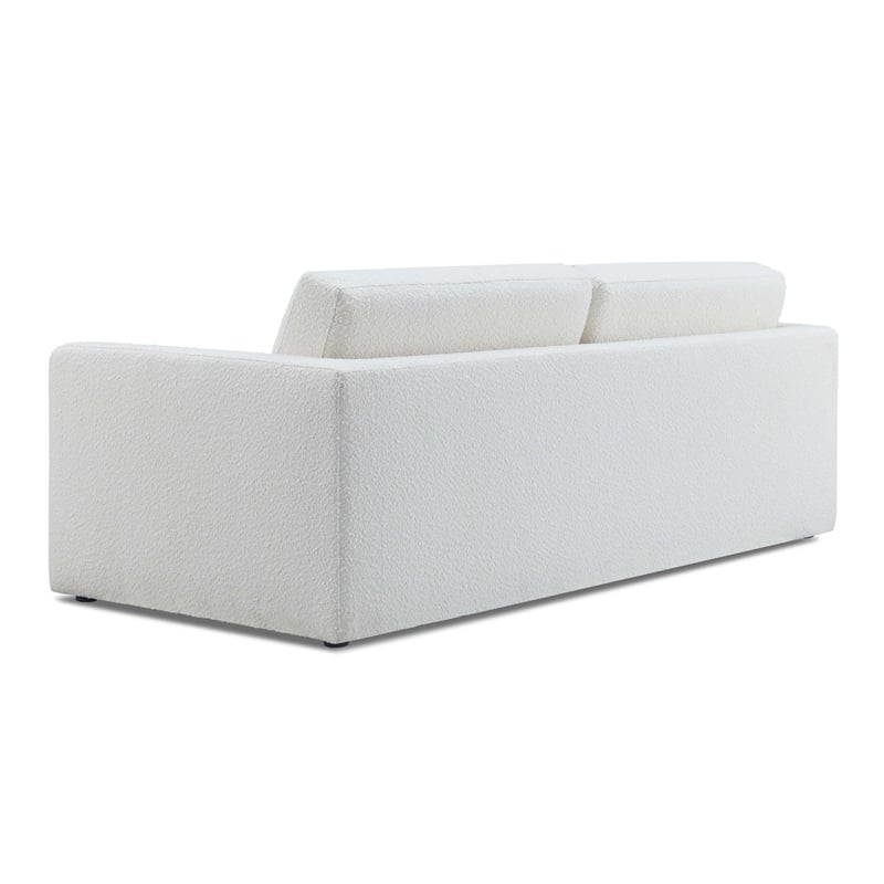 TOV Furniture Ryan Boucle Fabric Upholstered Sofa Bed in Cream