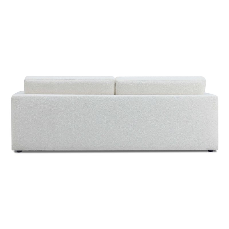 TOV Furniture Ryan Boucle Fabric Upholstered Sofa Bed in Cream