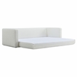 TOV Furniture Ryan Boucle Fabric Upholstered Sofa Bed in Cream