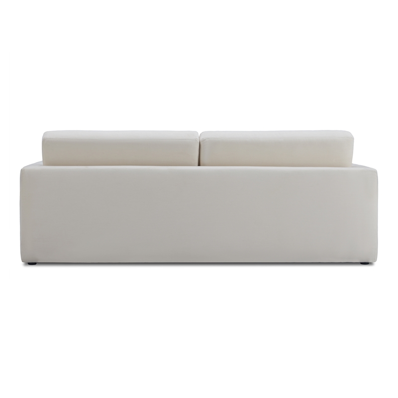 TOV Furniture Ryan Upcycled Linen Upholstered Sofa Bed in Cream