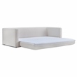 TOV Furniture Ryan Upcycled Linen Upholstered Sofa Bed in Cream