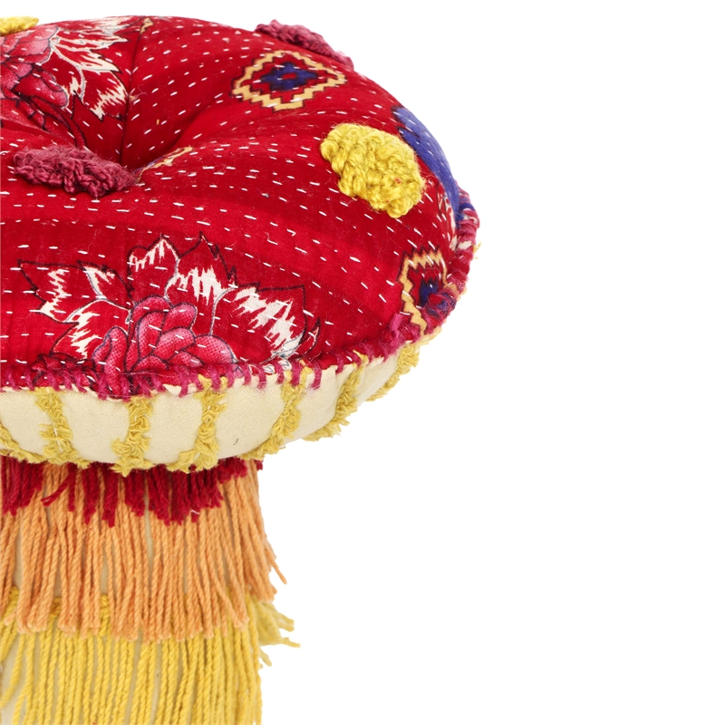 Mushroom Hand Sewn Cotton Pillow