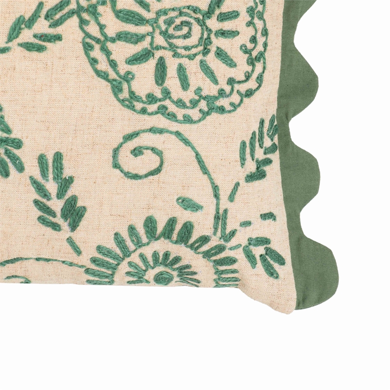 Portia Aqua Embroidered Cotton Flex 20