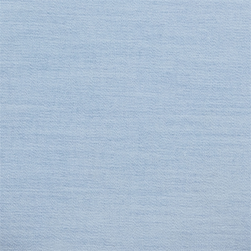 Dex Faded Blue Upcycled Fabric Ottoman