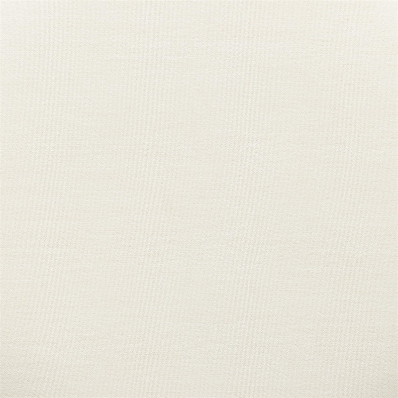 Dex Cream Upcycled Fabric Ottoman