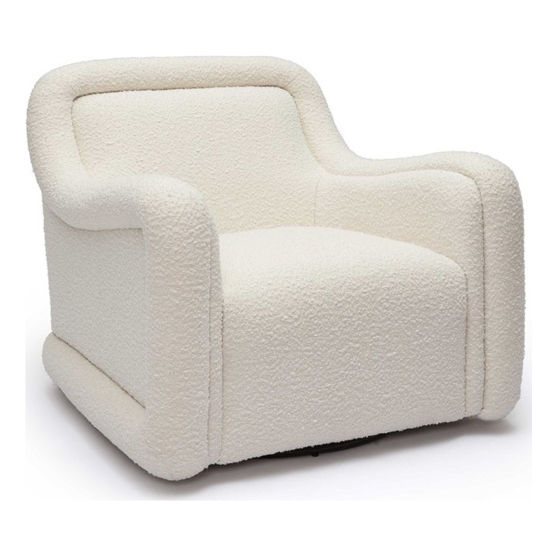 Charli Cream Boucle Swivel Chair