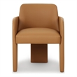 Leo Tan Performance Vegan Leather Dining Chair