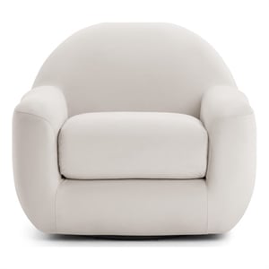 Tiago Cream Velvet Swivel Chair