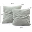 Tipsy Mint Green Upcycled Chenille 20 x 20 inch Square Floppy Pillow