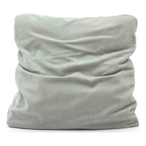 Tipsy Mint Green Upcycled Chenille 20 x 20 inch Square Floppy Pillow