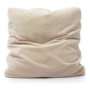 Tipsy Taupe Upcycled Chenille 20 x 20 inch Square Floppy Pillow
