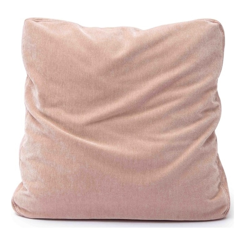 Tipsy Rose Upcycled Chenille 24 x 24 inch Square Floppy Pillow