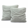 Tipsy Mint Green Upcycled Chenille 24 x 24 inch Square Floppy Pillow