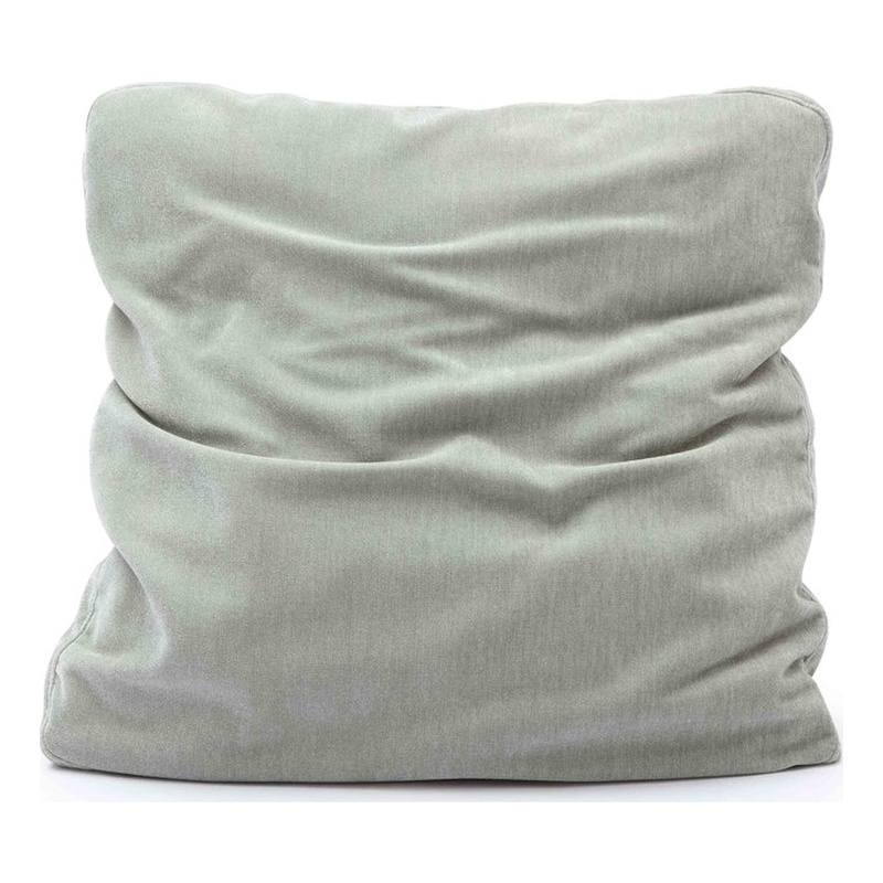 Tipsy Mint Green Upcycled Chenille 24 x 24 inch Square Floppy Pillow