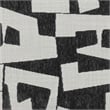 Lena Black and White Jacquard Bench