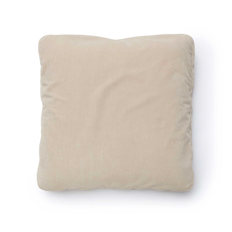 Tipsy Taupe Upcycle Chenille 24 x 24 inch Square Floppy Pillow
