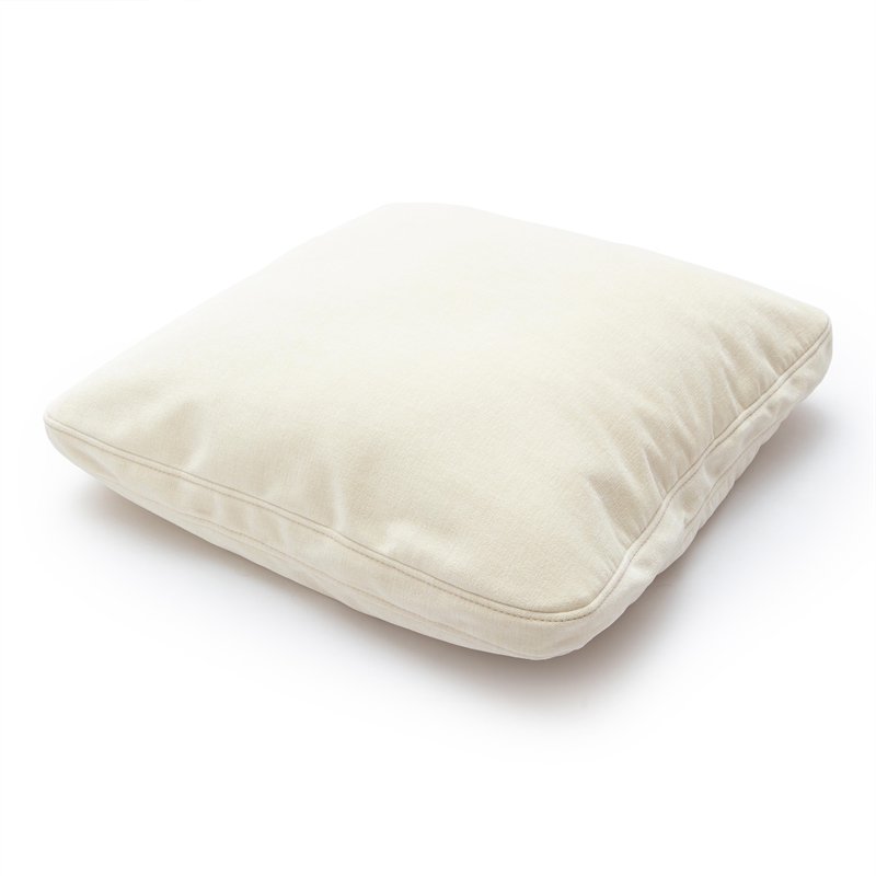 Tipsy Cream Chenille 24 x 24 inch Square Floppy Pillow