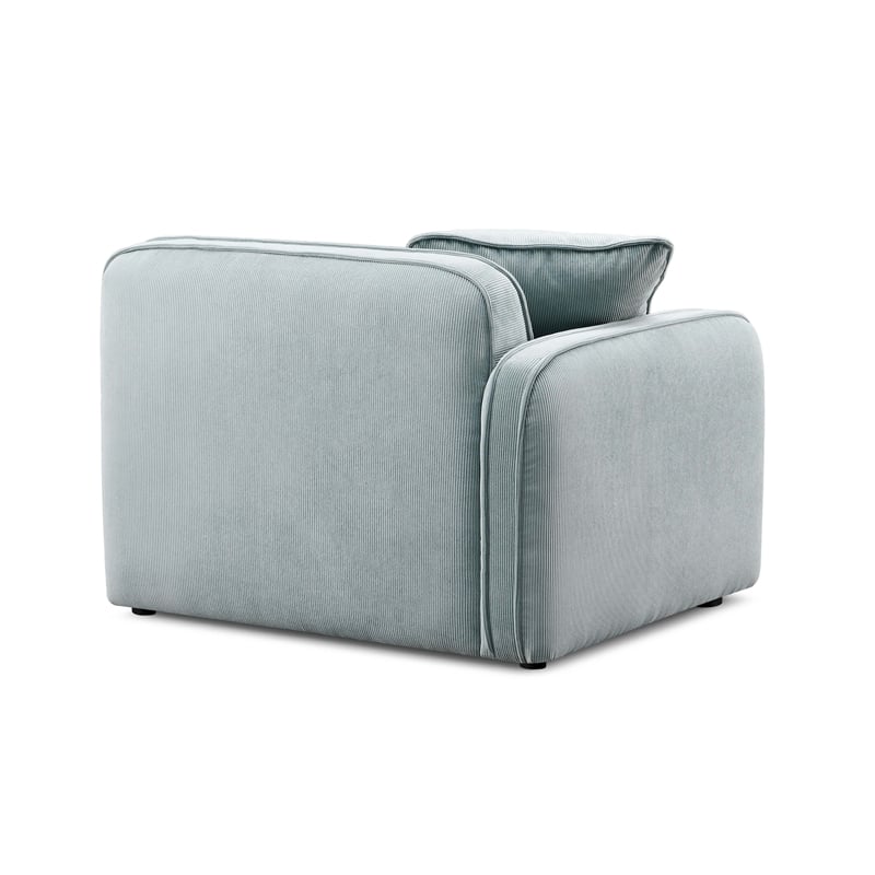 Travie Seafoam Performance Corduroy Velvet LAF Corner Chair