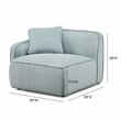 Travie Seafoam Performance Corduroy Velvet LAF Corner Chair