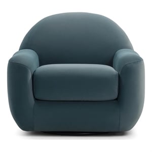 Tiago Dark Teal Velvet Swivel Chair