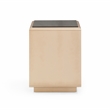 Martha Taupe Mirrored Nightstand
