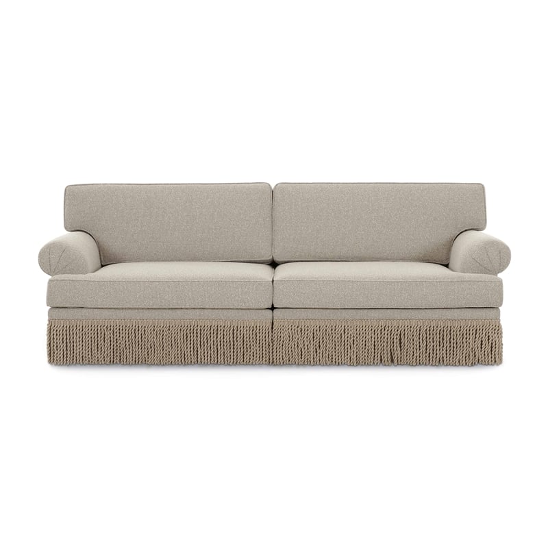 Yvette Cream Boucle Upholstered Modular Sofa