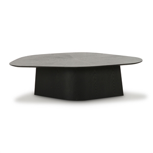 roche black ash geometric coffee table