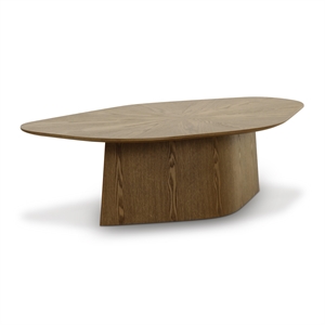 roche brown ash geometric coffee table