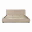 Isla Taupe Textured Velvet King Bed