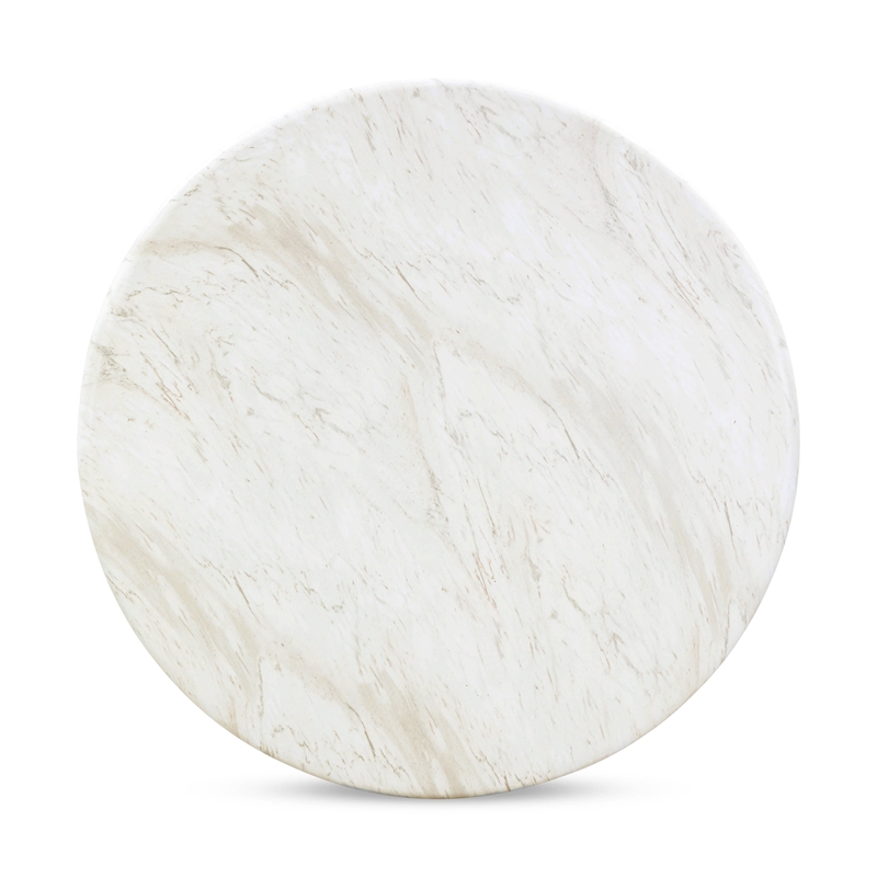 Esme Faux Marble 48 inch Round Dining Table
