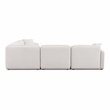 Travie White Sand Performance Corduroy Velvet Modular L-Sectional