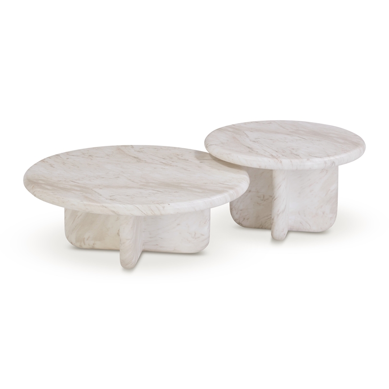 Juju Marble Indoor/Outdoor 24 inch Round Tall Coffee Table