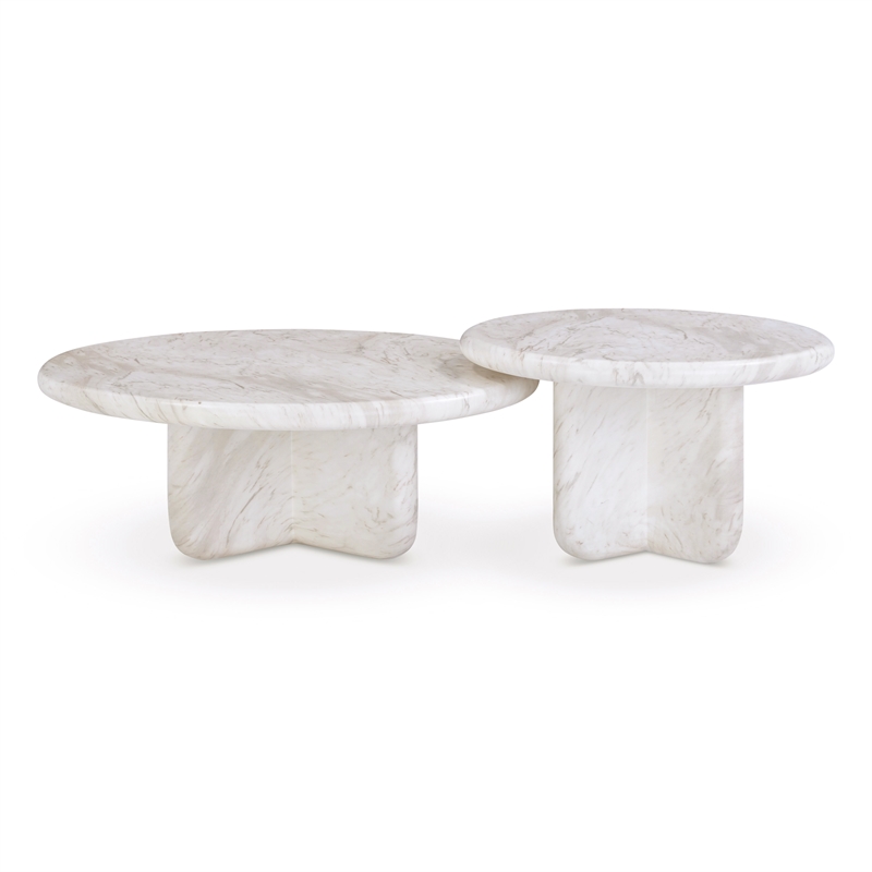 Juju Marble Indoor/Outdoor 24 inch Round Tall Coffee Table