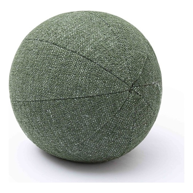 Boba Forest Green Textured Basketweave 14 inch Pillow