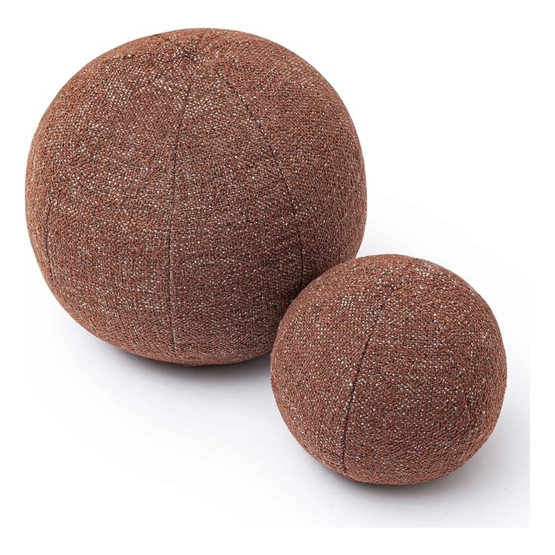 Boba Red Sedona Textured Basketweave 14 inch Pillow