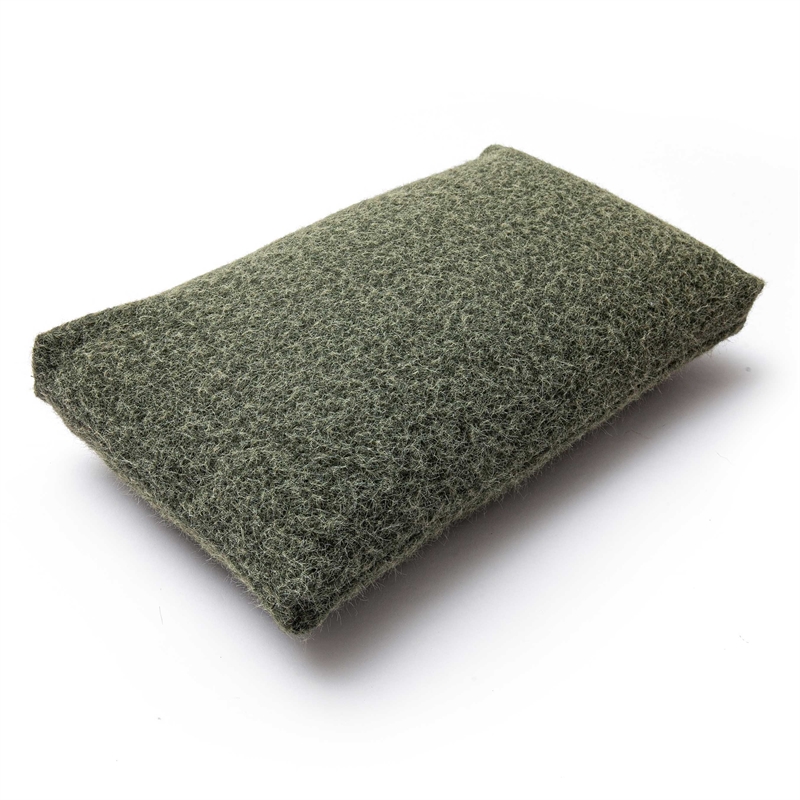 Malolo Green Long Mohair 20 inch x 12 inch Rectangular Vegan-Down Pillow