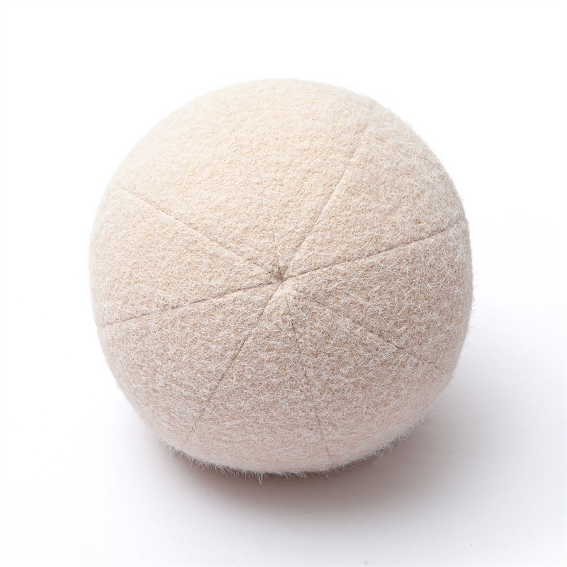 Boba Rose-Tan Long Mohair 14 inch Pillow