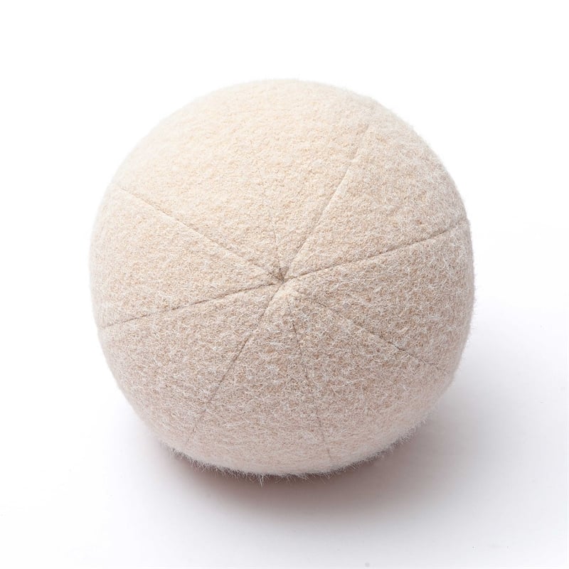 Boba Rose-Tan Long Mohair 9 inch Pillow