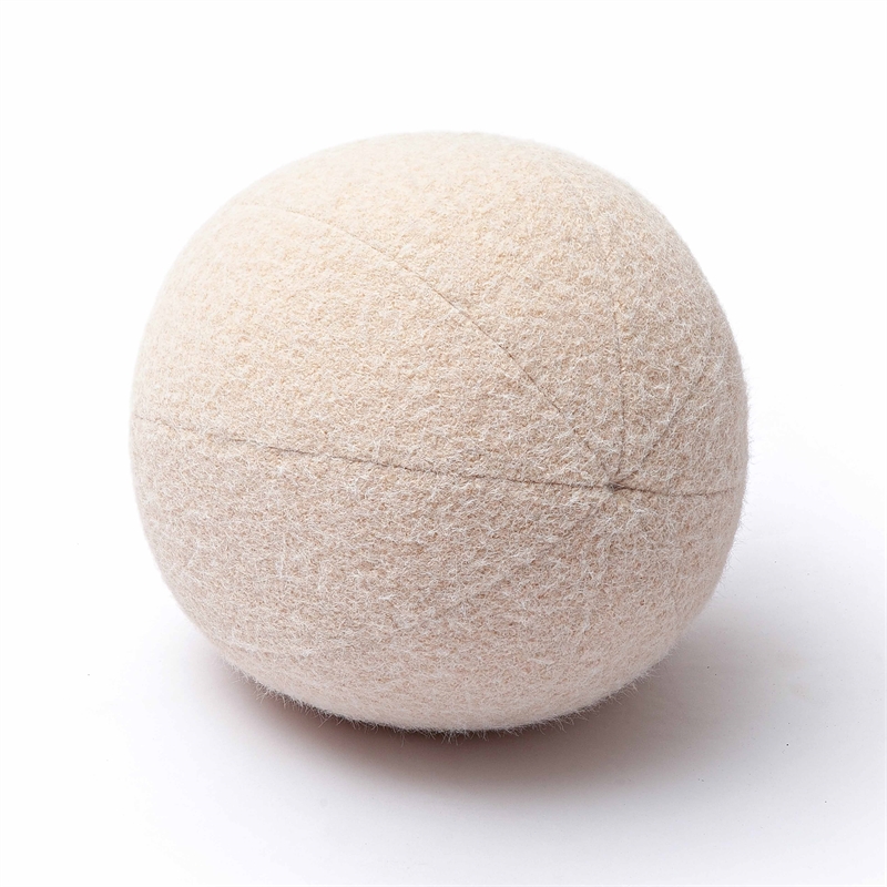 Boba Rose-Tan Long Mohair 9 inch Pillow