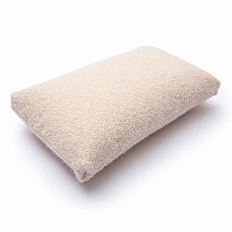 Malolo Rose-Tan Long Mohair 20 inch x 12 inch Rectangular Vegan-Down Pillow